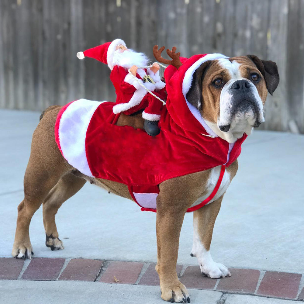 Pet Dog Christmas Costume Santa Claus