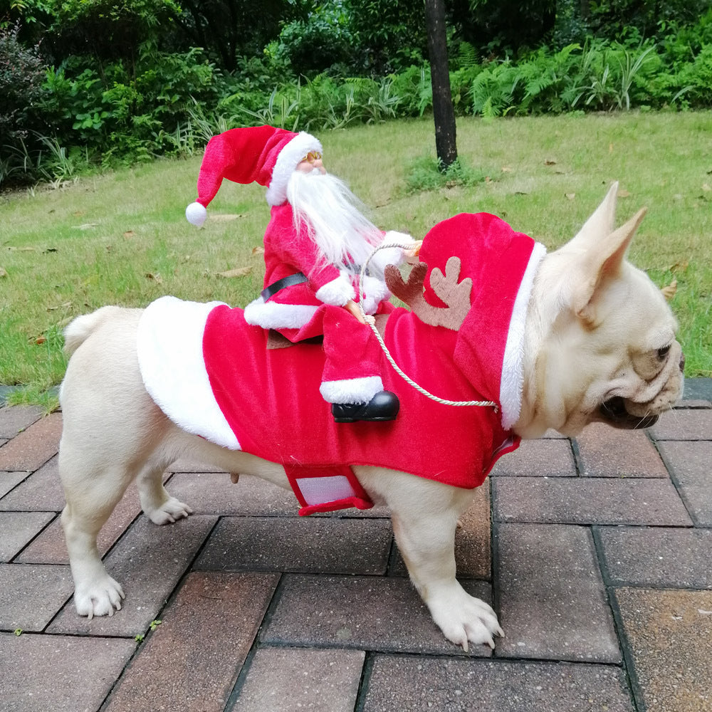 Pet Dog Christmas Costume Santa Claus