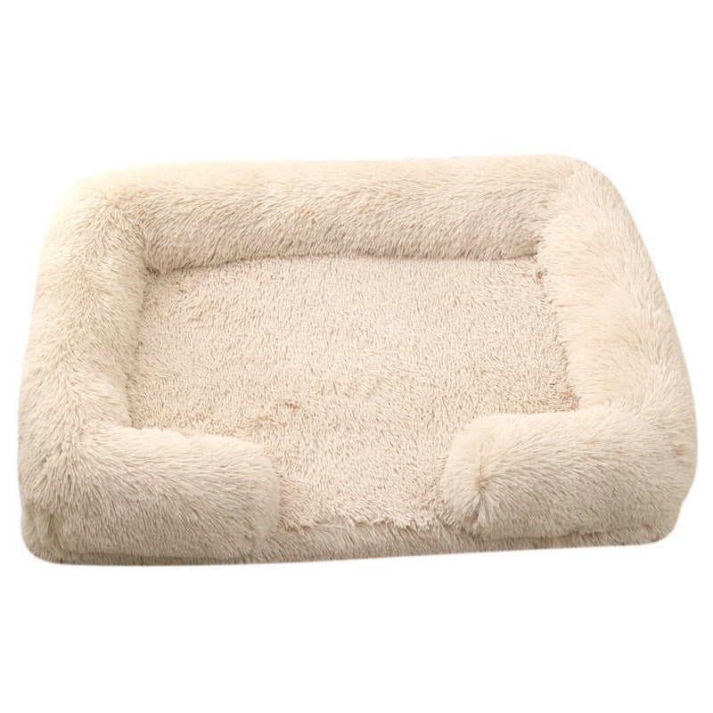 Dog House Cat House Plush Round Pet House Dog Bed Winter Dog Mat Pet Bed Pet Supplies