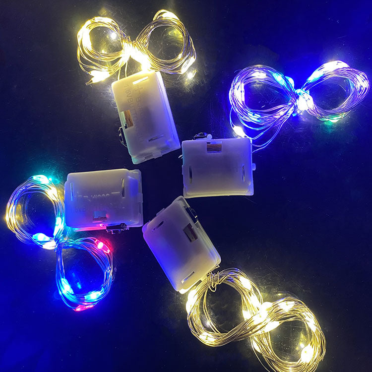 LED Copper Wire  Three-function Flashing  Christmas Holiday Valentine's Day Flower Gift Box Decoration