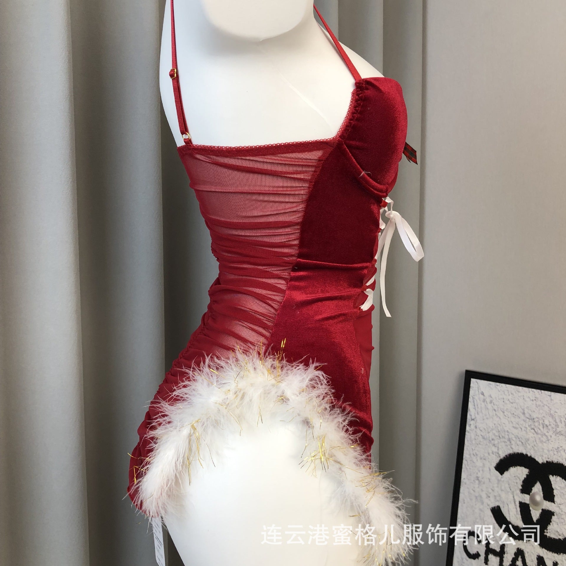 Sexy Lingerie With Chest Pad Christmas Clothes Uniform Suit