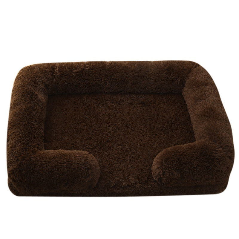 Dog House Cat House Plush Round Pet House Dog Bed Winter Dog Mat Pet Bed Pet Supplies