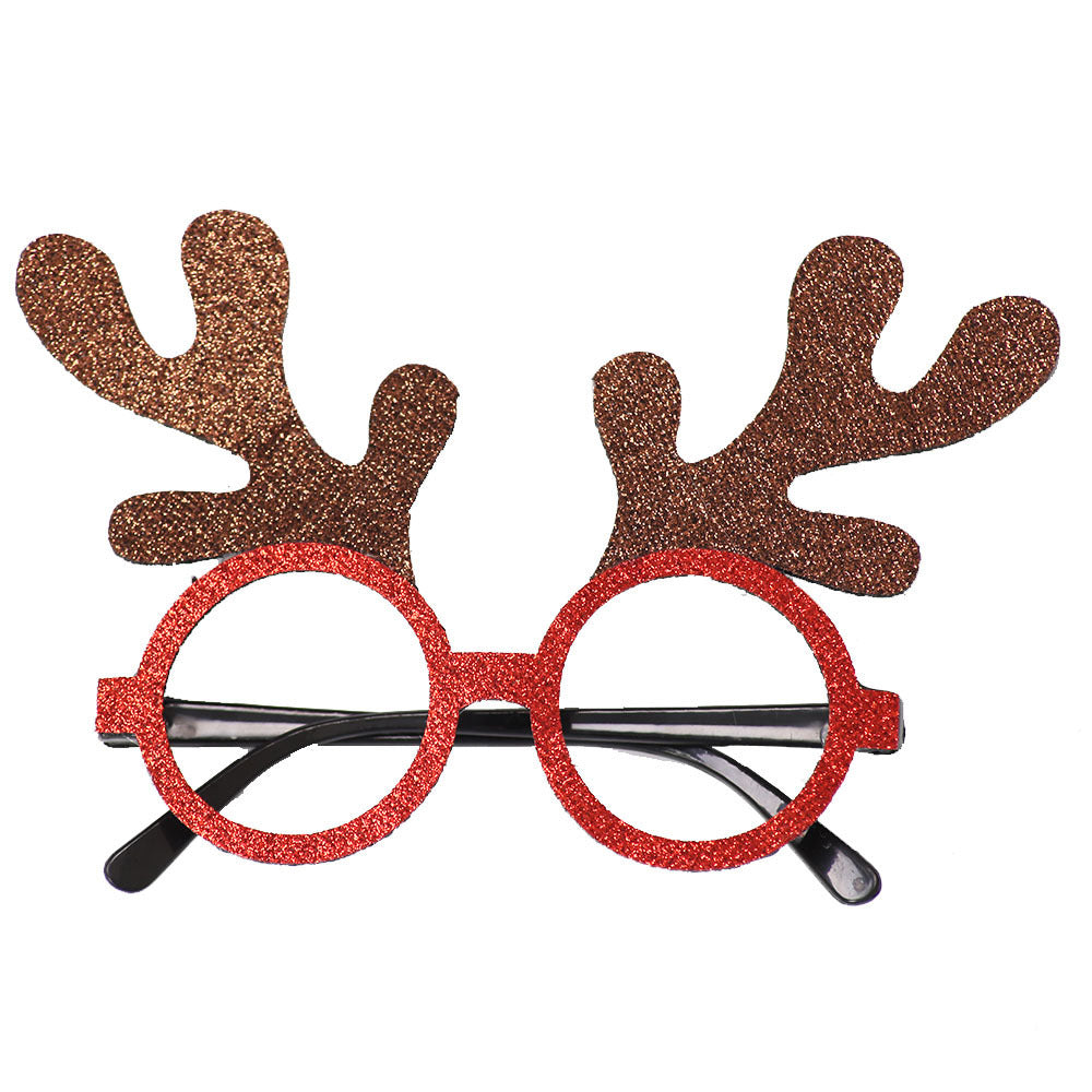 Christmas Decorations Christmas Glasses Children's Party Decoration Christmas Products Snowman Antler Glasses Frame