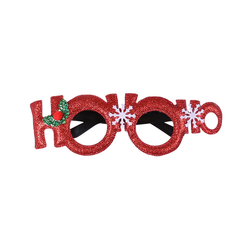 Christmas Decorations Christmas Glasses Children's Party Decoration Christmas Products Snowman Antler Glasses Frame