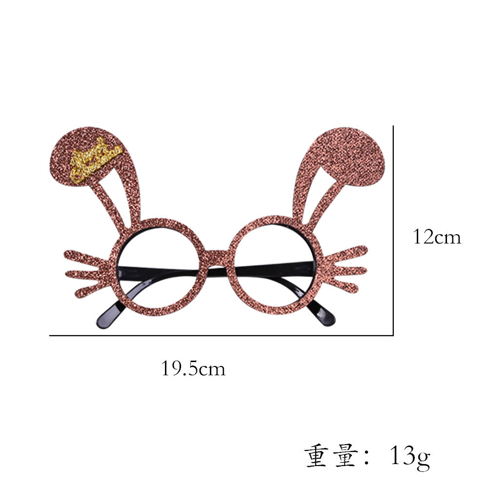 Christmas Decorations Christmas Glasses Children's Party Decoration Christmas Products Snowman Antler Glasses Frame