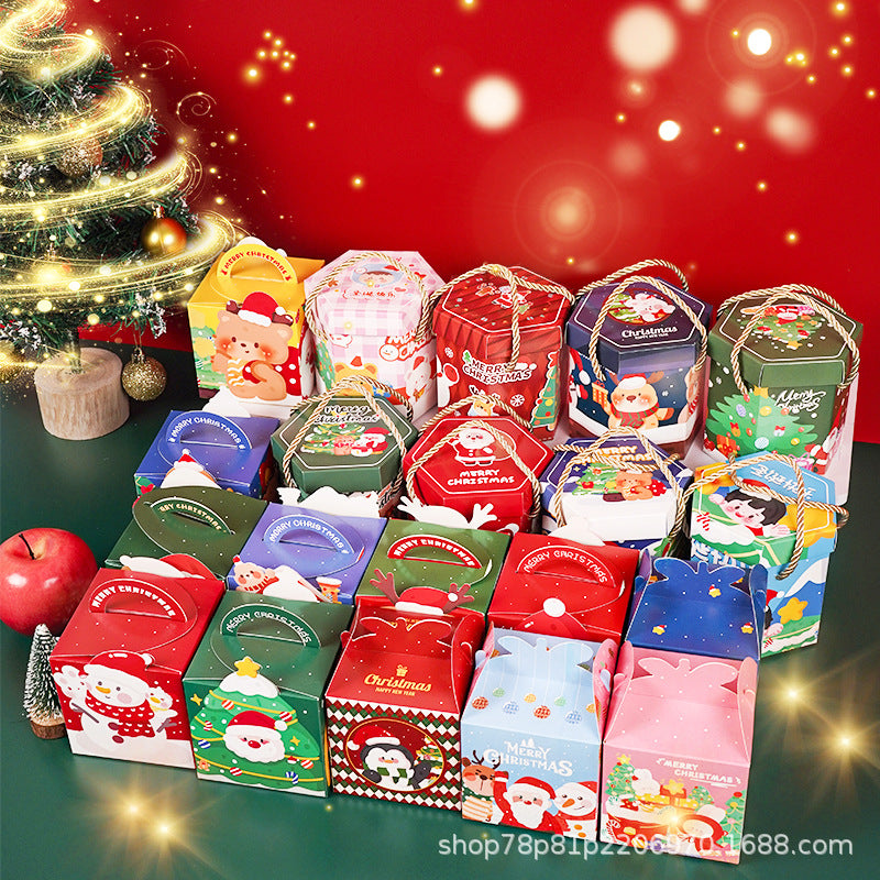 Christmas Apple Box Christmas Eve Christmas Fruit Packaging Box Christmas Candy Gift Portable Gift Box In Stock