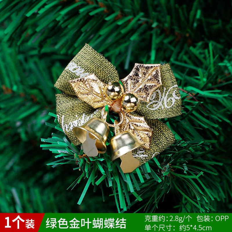 Decoration Christmas Gift Box Dress Up Christmas DIY Accessories Bow Bell Hanging Ornaments