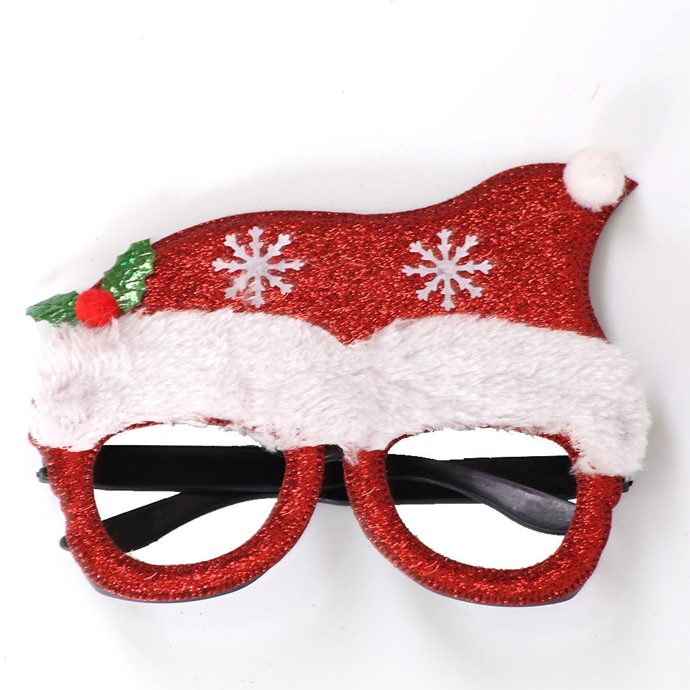 Christmas Decorations Christmas Glasses Children's Party Decoration Christmas Products Snowman Antler Glasses Frame