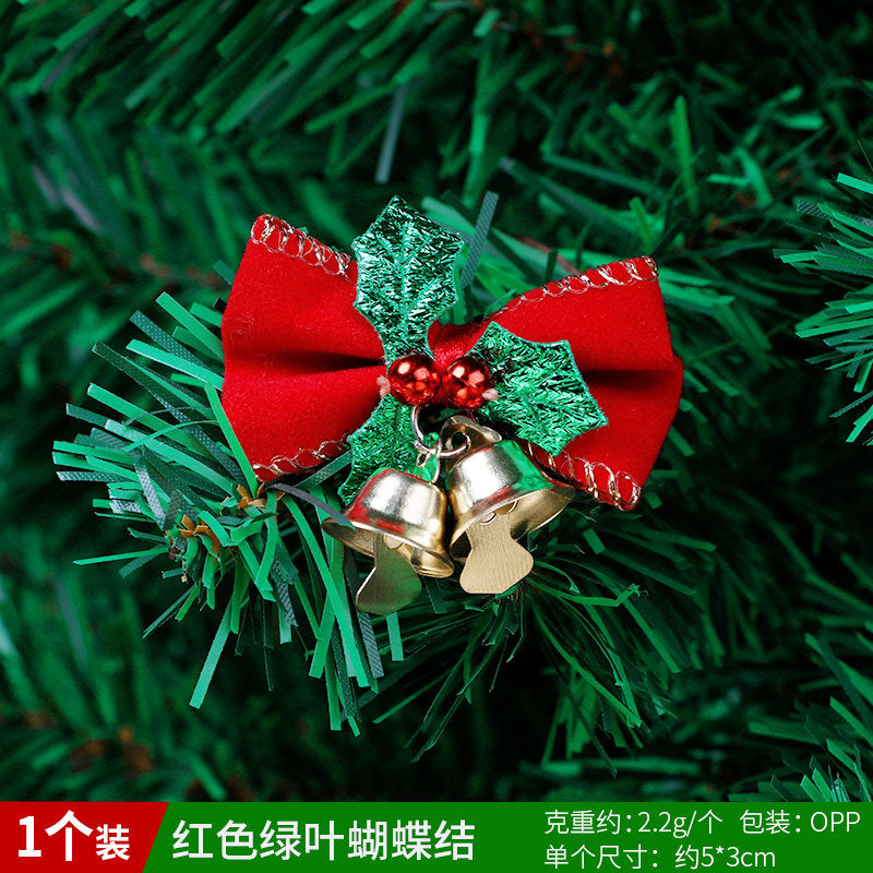 Decoration Christmas Gift Box Dress Up Christmas DIY Accessories Bow Bell Hanging Ornaments