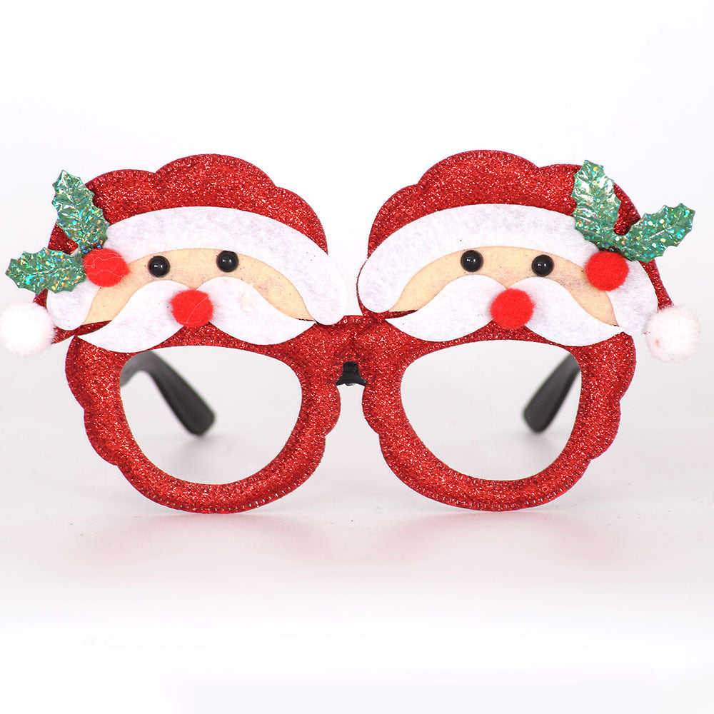 Christmas Decorations Christmas Glasses Children's Party Decoration Christmas Products Snowman Antler Glasses Frame