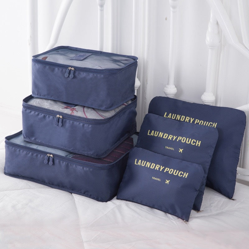 Travel Storage Bag Six-piece Luggage Clothing Shoes Finishing