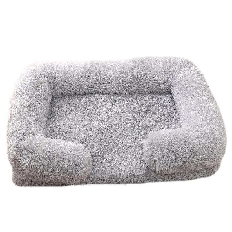 Dog House Cat House Plush Round Pet House Dog Bed Winter Dog Mat Pet Bed Pet Supplies