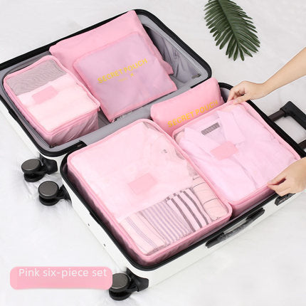 Travel Storage Bag Six-piece Luggage Clothing Shoes Finishing