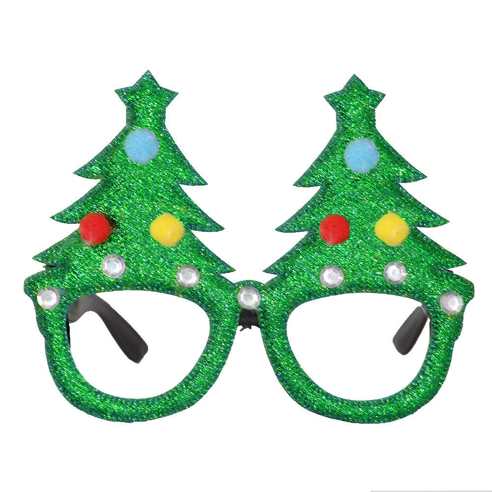 Christmas Decorations Christmas Glasses Children's Party Decoration Christmas Products Snowman Antler Glasses Frame