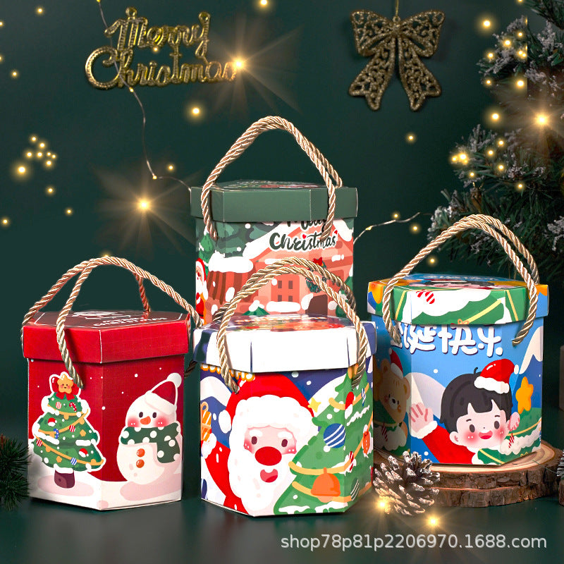 Christmas Apple Box Christmas Eve Christmas Fruit Packaging Box Christmas Candy Gift Portable Gift Box In Stock