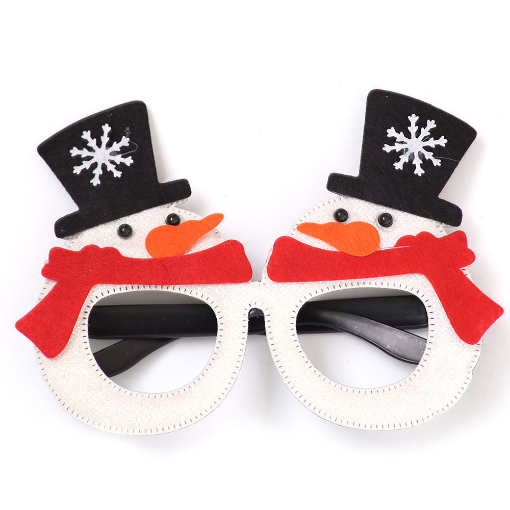 Christmas Decorations Christmas Glasses Children's Party Decoration Christmas Products Snowman Antler Glasses Frame