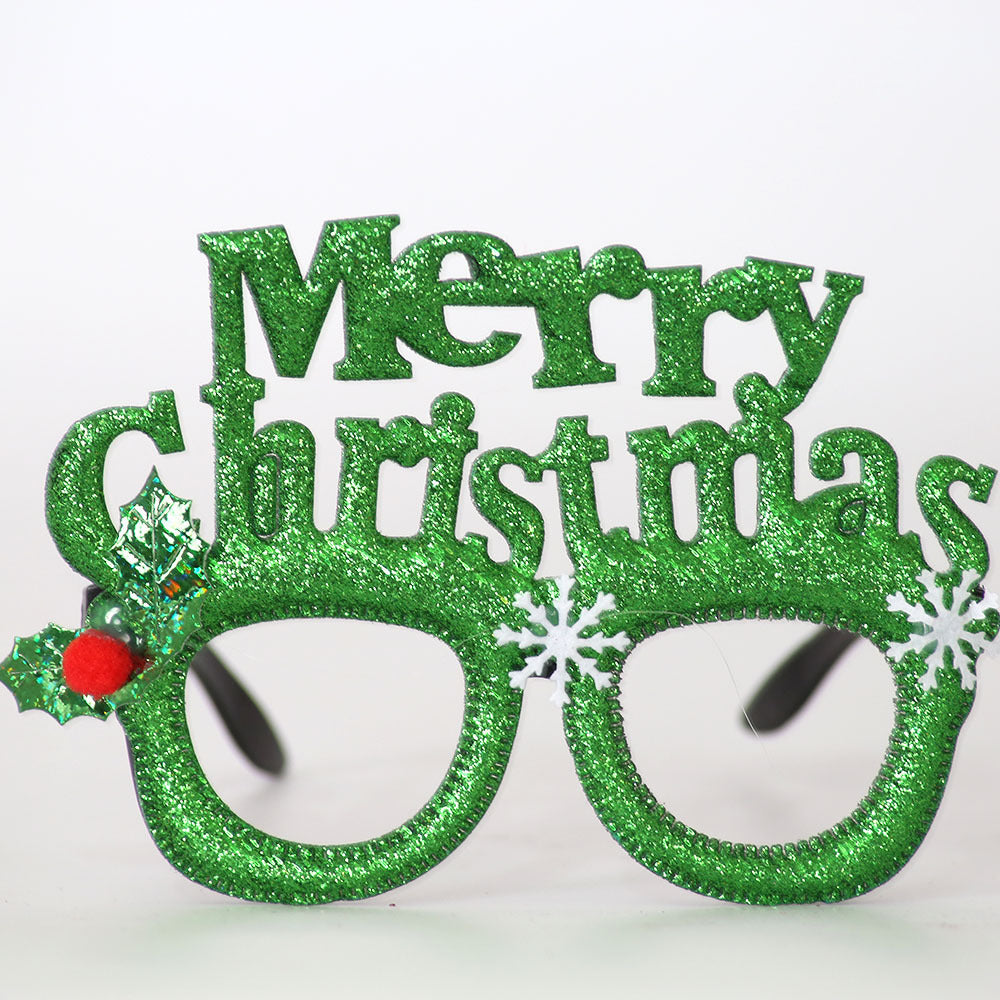 Christmas Decorations Christmas Glasses Children's Party Decoration Christmas Products Snowman Antler Glasses Frame